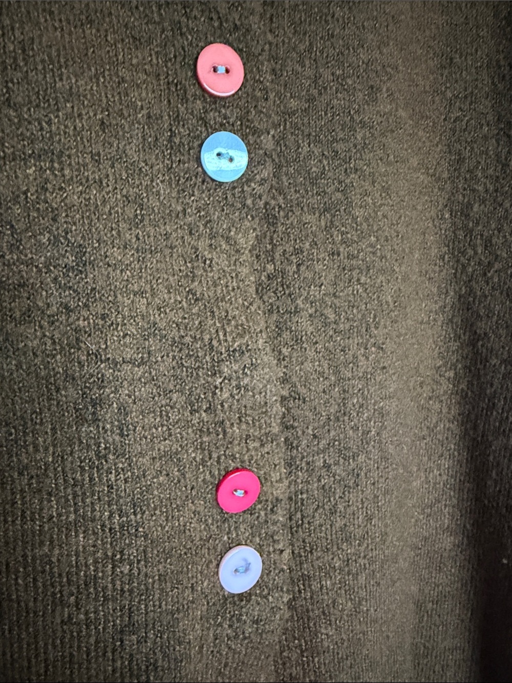 Brown Women's Button-Front Sweater Cardigan - Picture 2 of 3